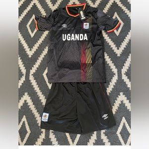 NWT Kids Uganda Football (soccer) kit